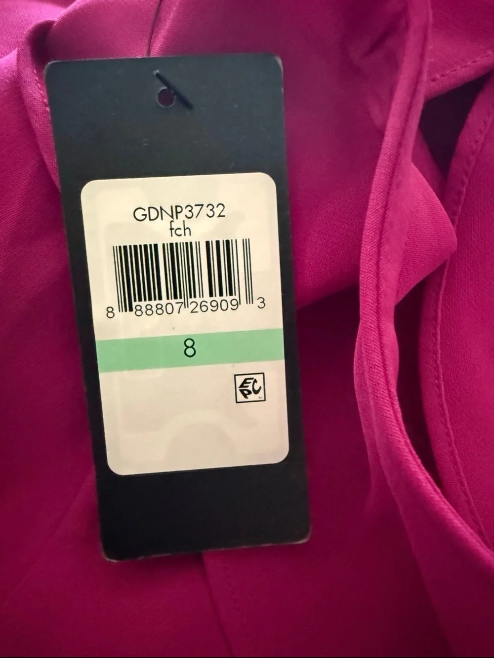 GUESS Hot Pink One-Shoulder Ruffle Bodycon Dress - Picture 4 of 4